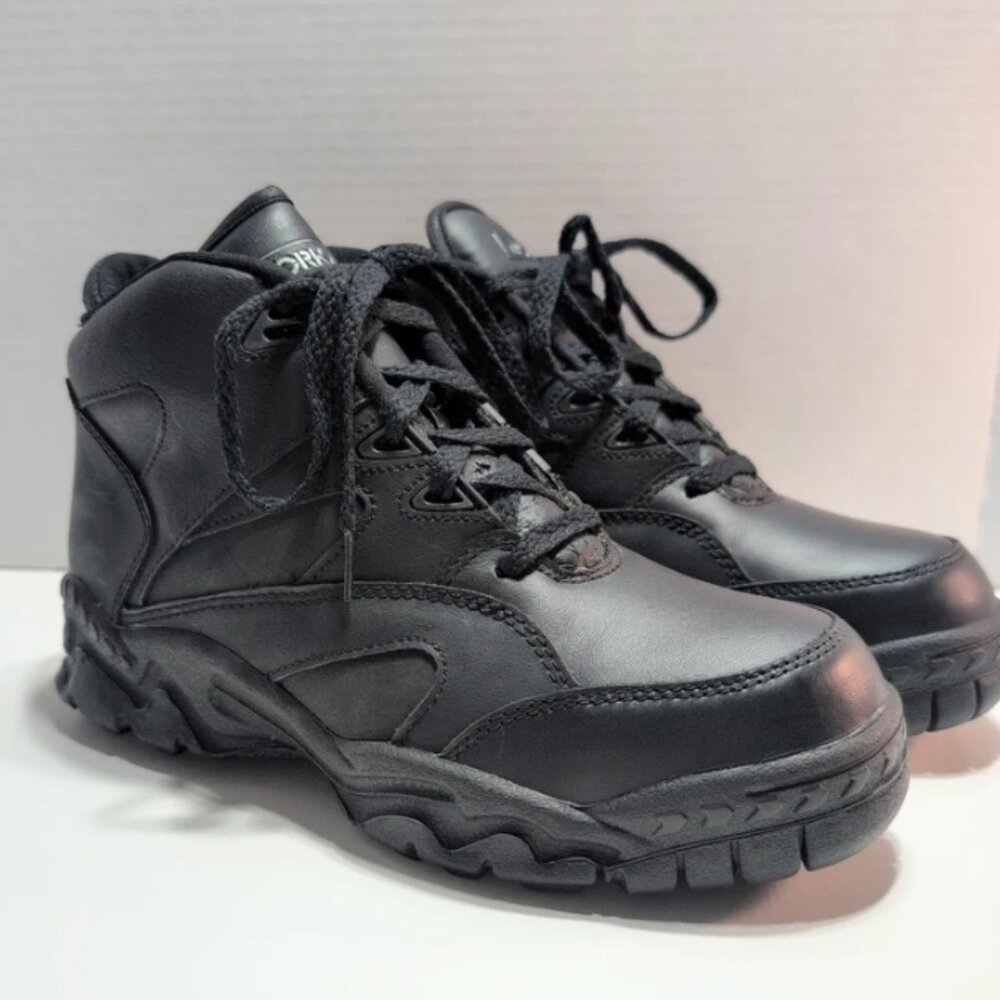 Workabouts Composite Toe Men's 6/Women's 7.5 Work Boots Black Lace Up